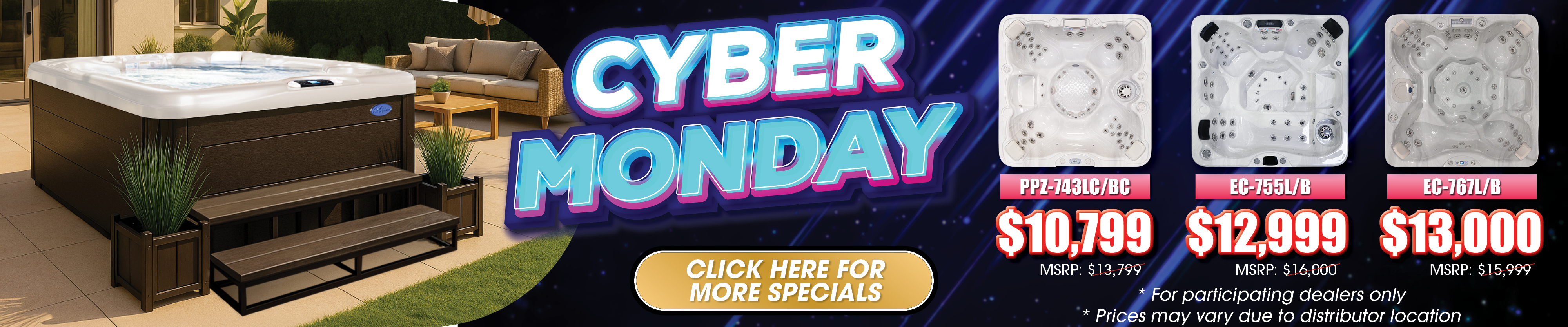 Calspas hot tub being used in a family setting - Perris