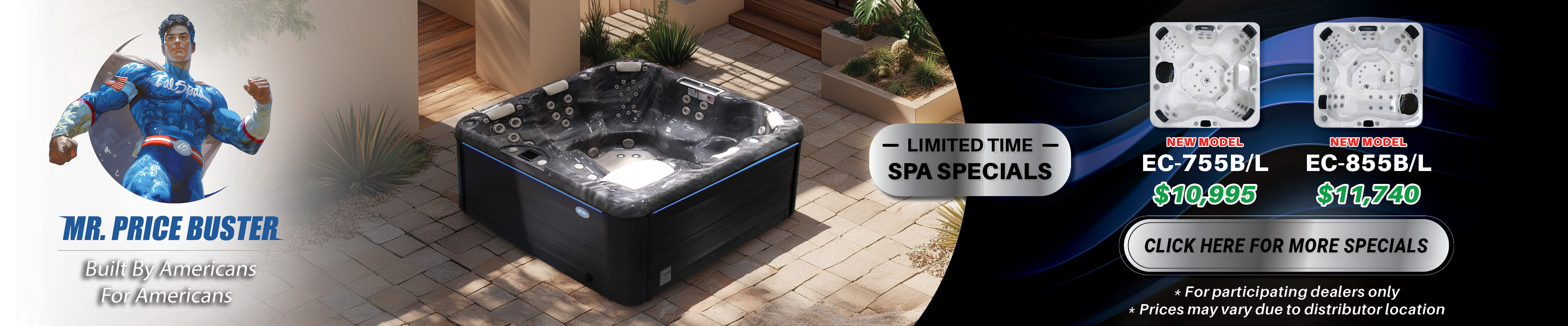Calspas hot tub being used in a family setting - Perris